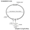 Glänzendes Edelstahl-Armband mit Kristallen – Bild 2 | LuxeStyle