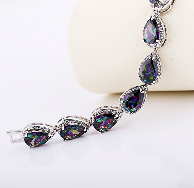 Mehrfarbiges Edelstein-Armband – Bild 2 | LuxeStyle
