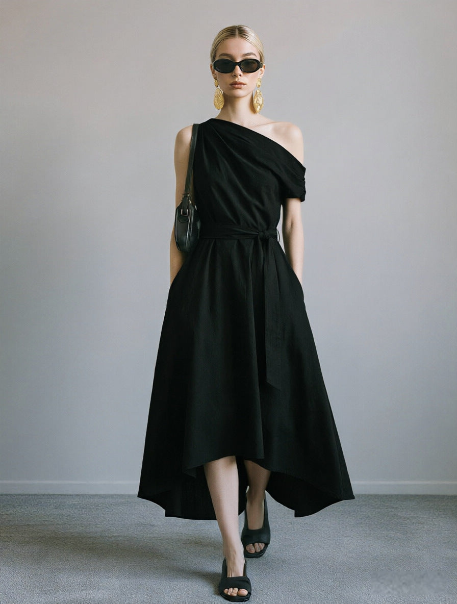 Elegantes Off-Shoulder Kleid mit Schnürung – Bild 3 | LuxeStyle