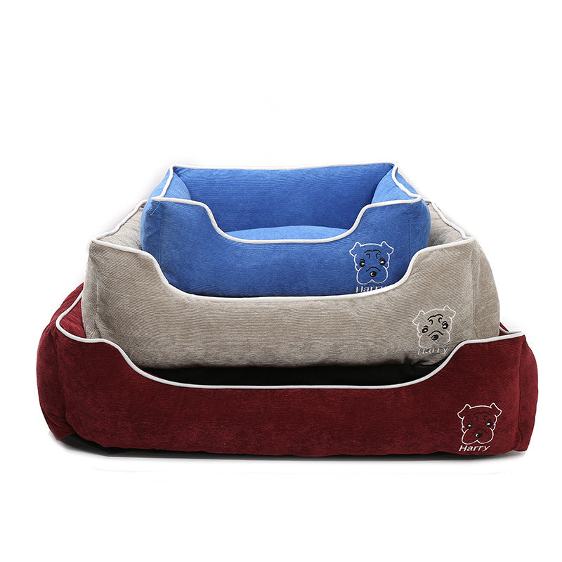 Kuscheliges Cord-Hundebett