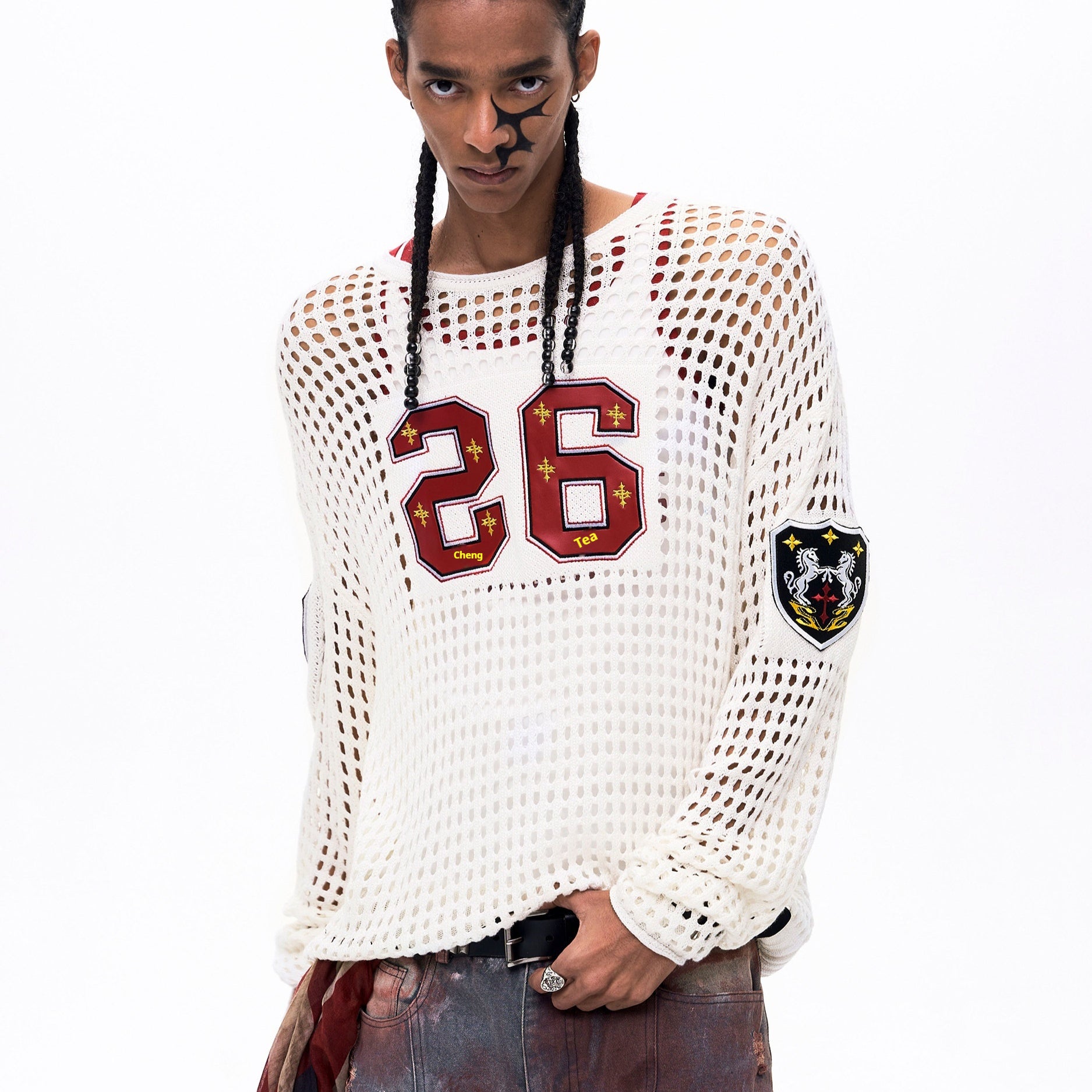 Niche Pullover mit Badge-Stickerei