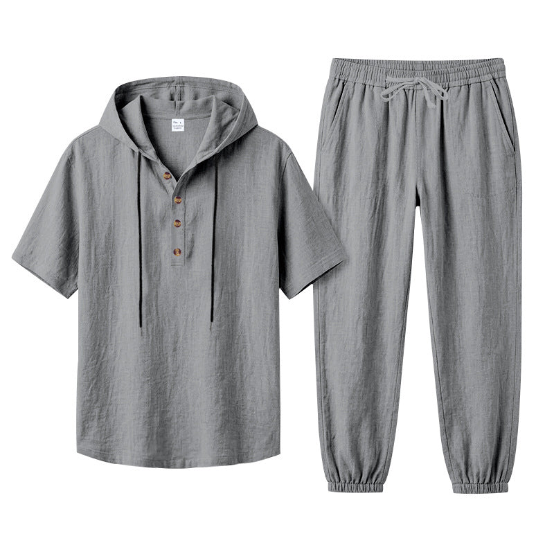 Ensemble pour hommes «Costa» · T-shirt à capuche + Jogger