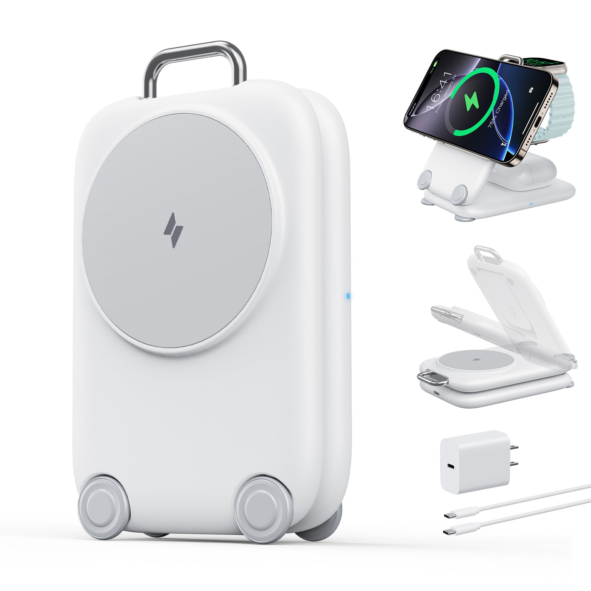 3-in-1 Faltbarer Magnetischer Wireless Charger