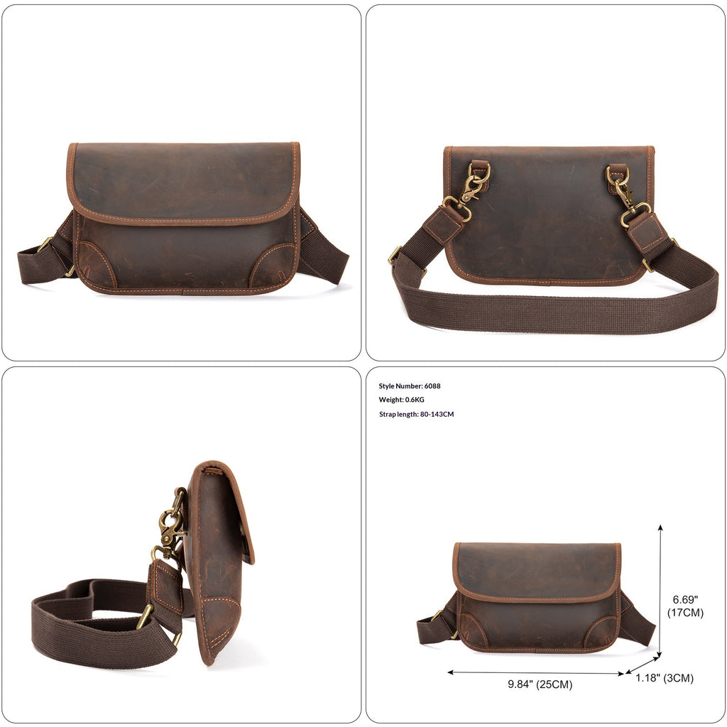 Hochwertige Crossbody Bag aus Rindsleder