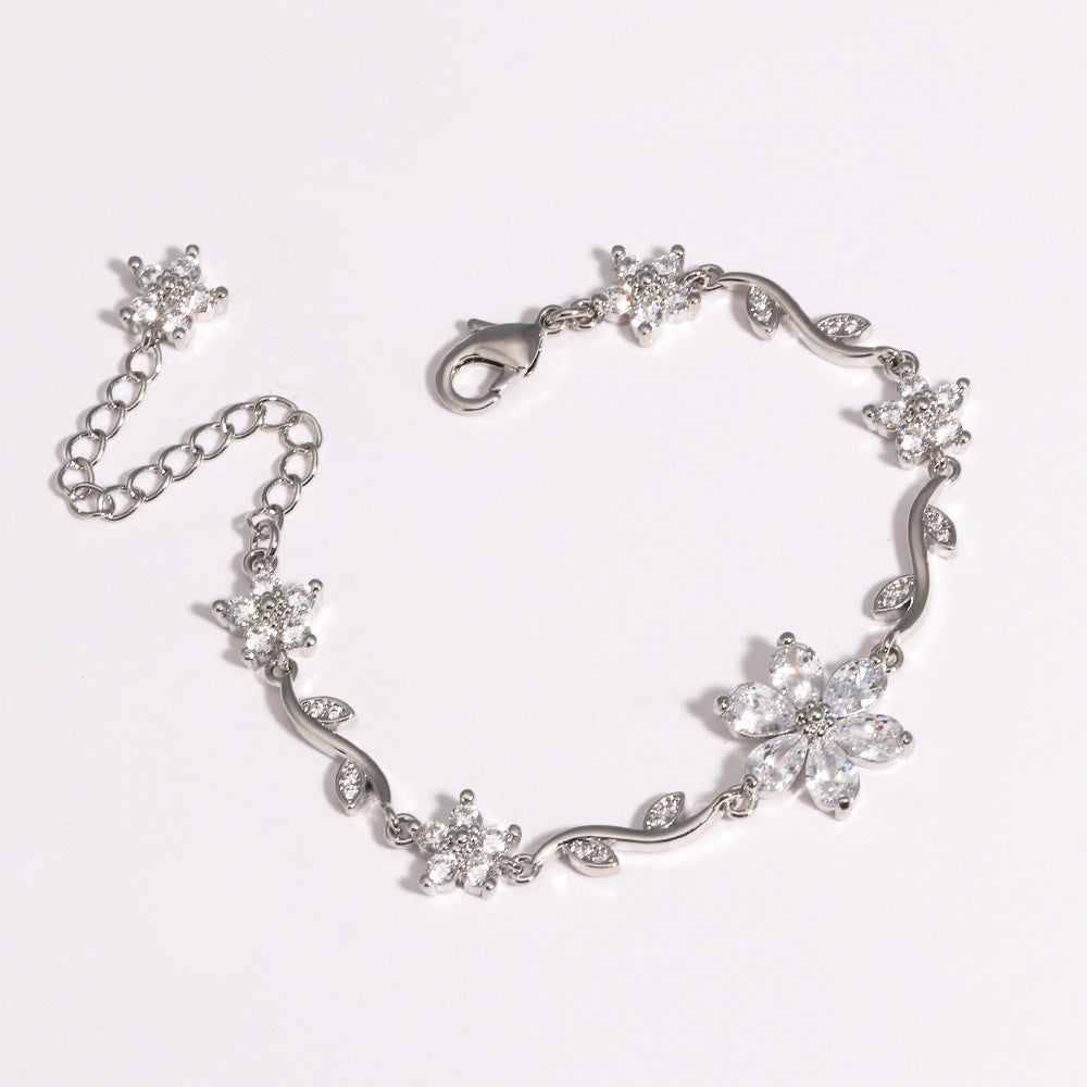 Kupferarmband mit Blüten und Blättern – Bild 5 | LuxeStyle