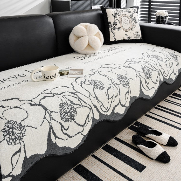 Sofakissen mit Pflanzen-Blumen-Muster, Licht-Luxus-Stil