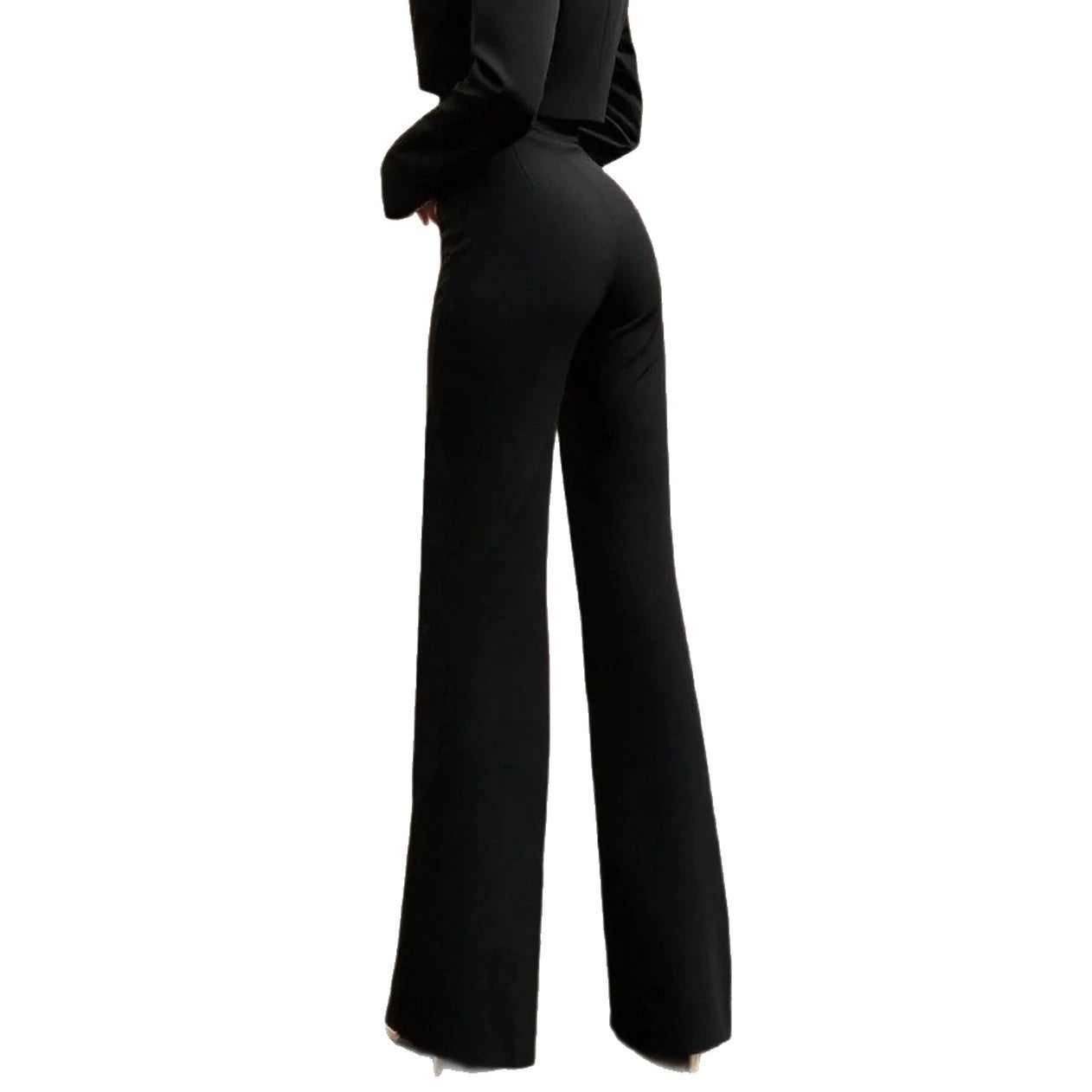 High-Waist Straight Leg Hose für Damen