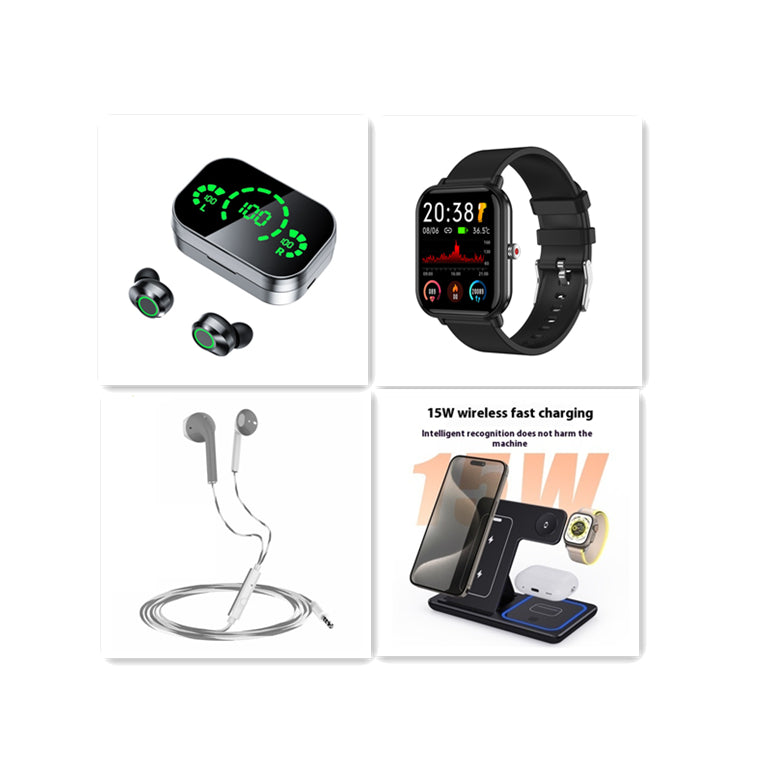 Kabelfreies Bluetooth-Headset TWS mit großer Displayanzeige und Atemli