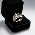 Moissanite Crown Ring
