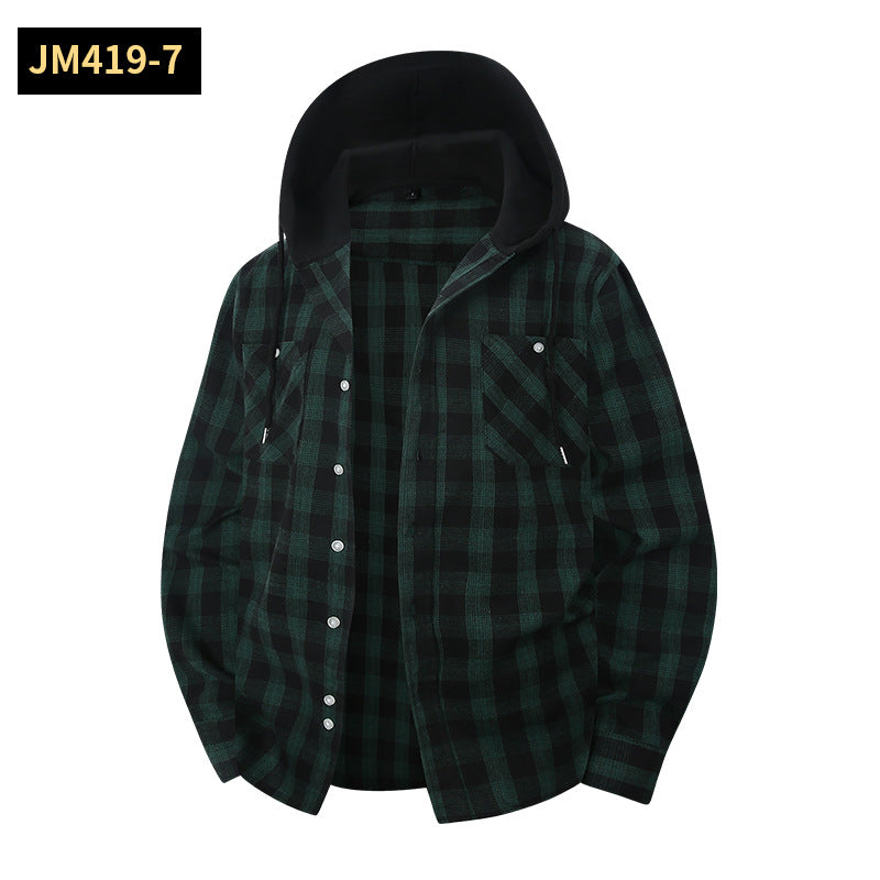 Hoodie mit Plaid-Muster