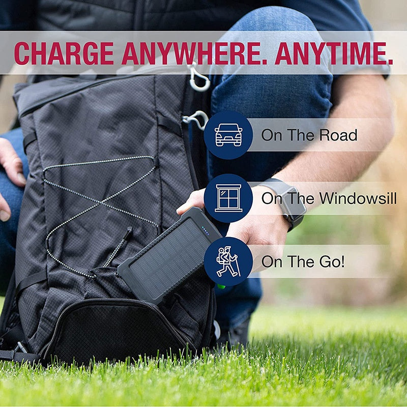Outdoor Solar Powerbank 20000mAh mit LED & Kompass