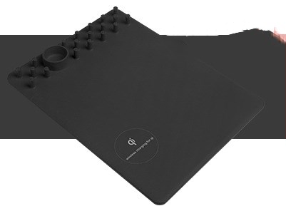 Kabelloses Lade-Mauspad mit Organizer – Bild 8 | LuxeStyle