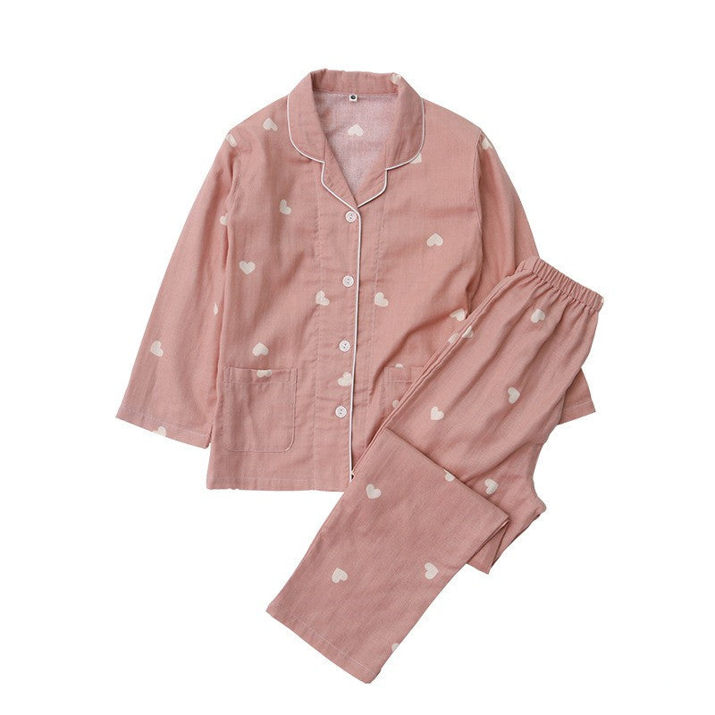 Niedliches Pyjama-Set aus Baumwollgaze für Kinder