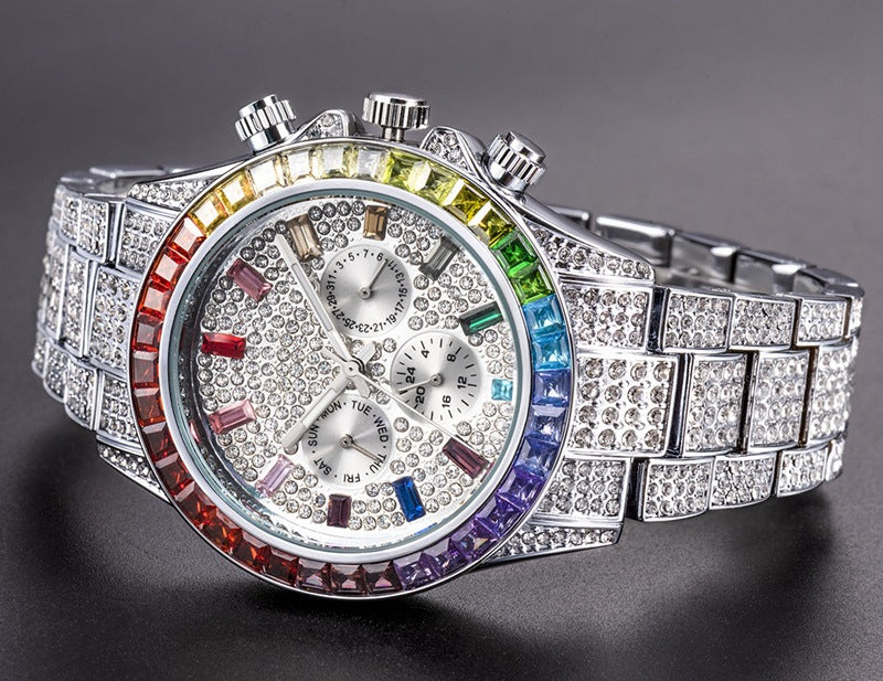 Damenuhr mit Quarzwerk und Stahlband – Bild 8 | LuxeStyle