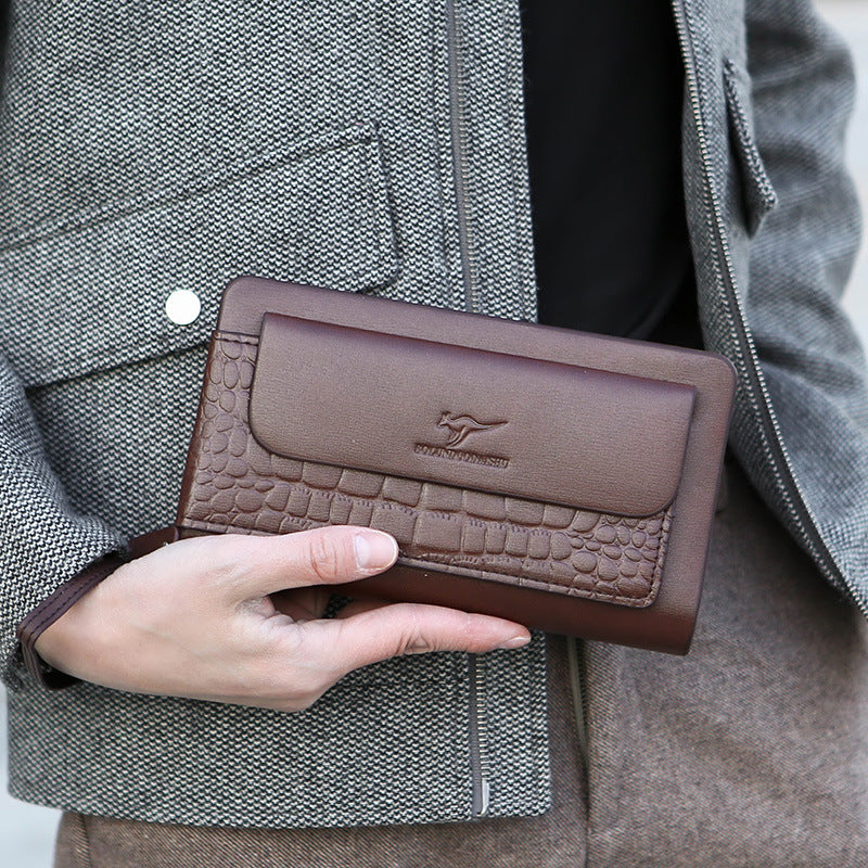 Große Lederhandtasche
