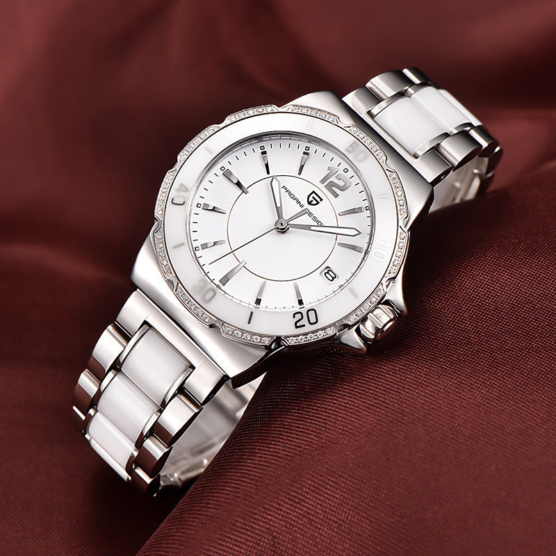 Keramik Armbanduhr mit Kalender
