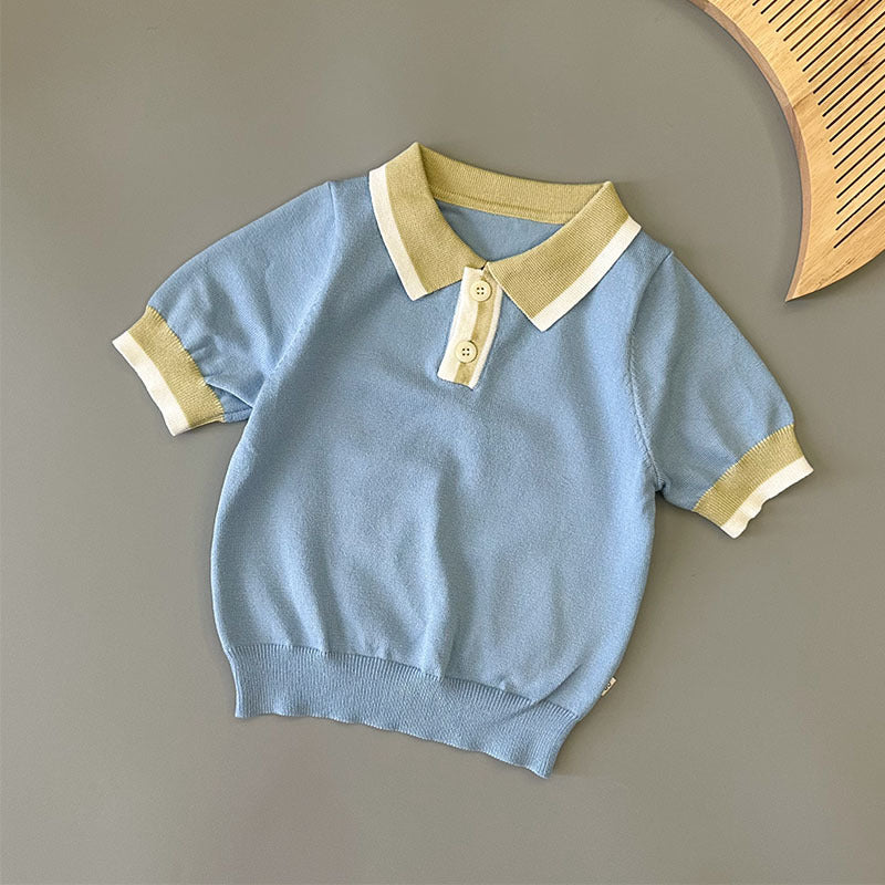 Baby Strick-Set Kurzarm-Oberteil und Shorts – Bild 2 | LuxeStyle