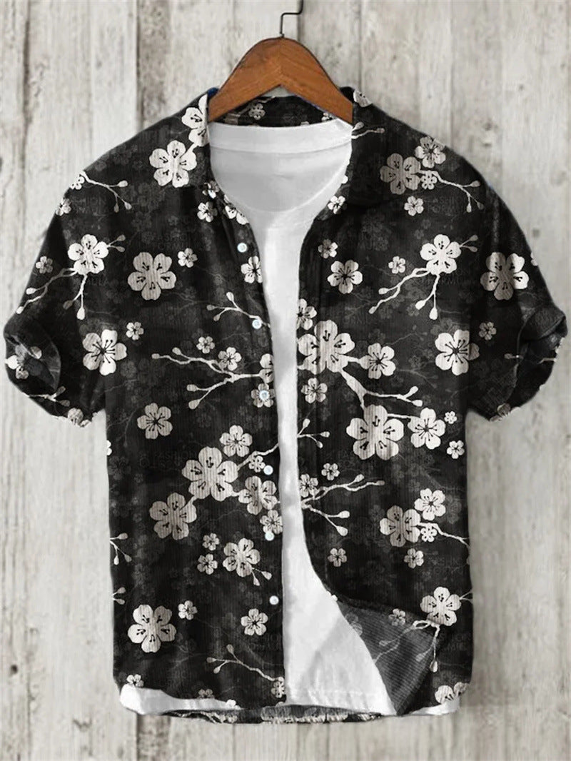 Bambus-Cotton Shirt mit maritimen Druck – Bild 5 | LuxeStyle