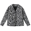 Gedruckte Jacke mit V-Ausschnitt – Bild 6 | LuxeStyle