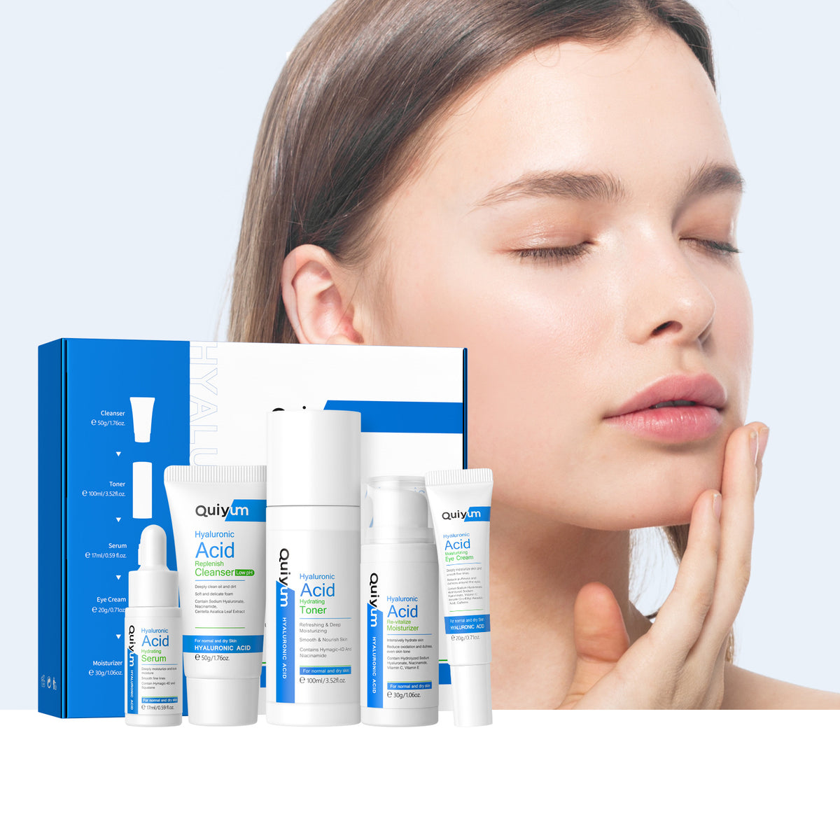 Hyaluronsäure Hautpflege 5er-Set – Bild 3 | LuxeStyle