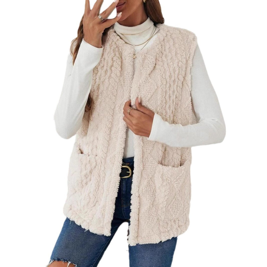 Cardigan mit Plüschtaschen