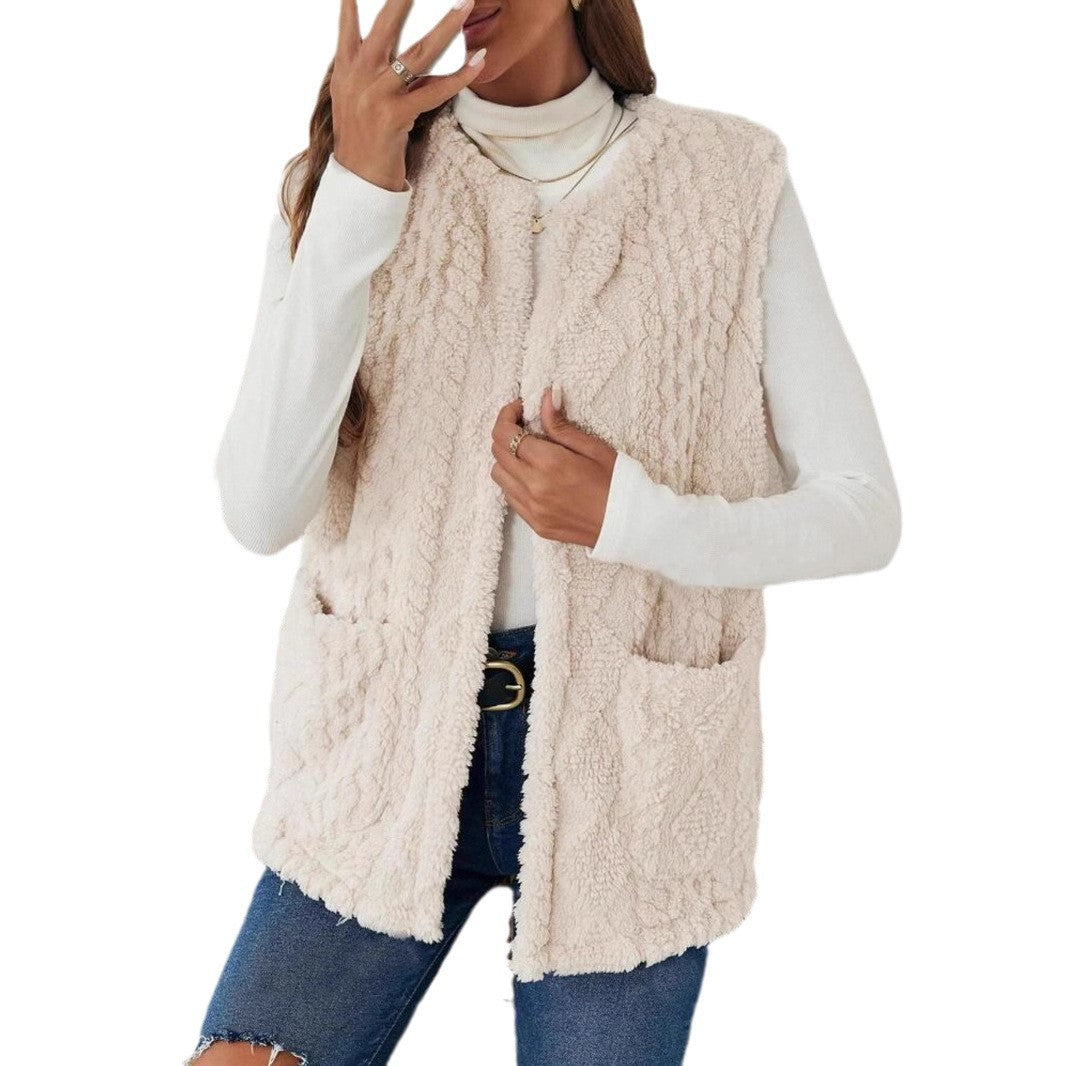 Cardigan mit Plüschtaschen