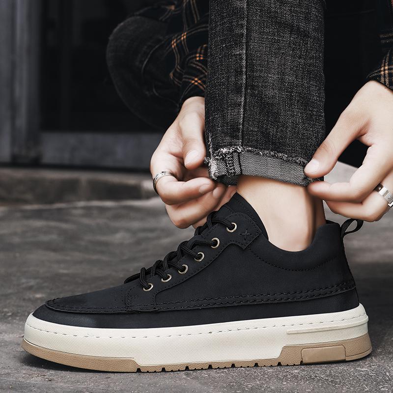 Bequemer Herren-Sneaker aus Rindsleder