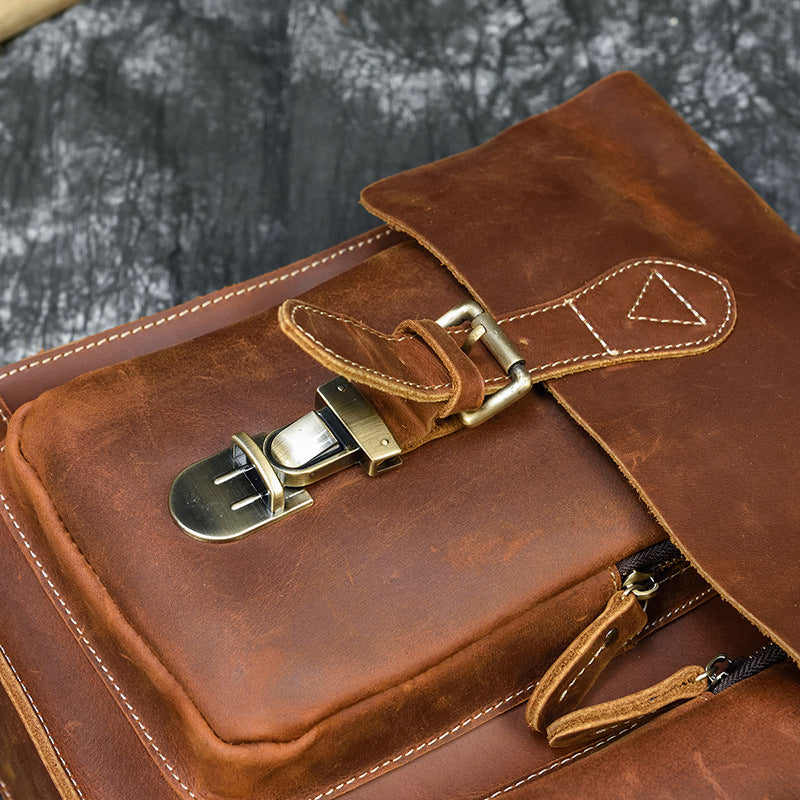 Retro Leder Aktentasche – Bild 4 | LuxeStyle