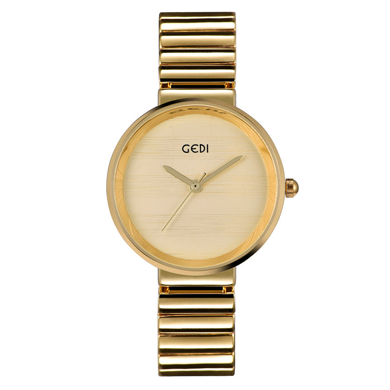 Goldene Damenuhr mit Quarzwerk – Bild 3 | LuxeStyle