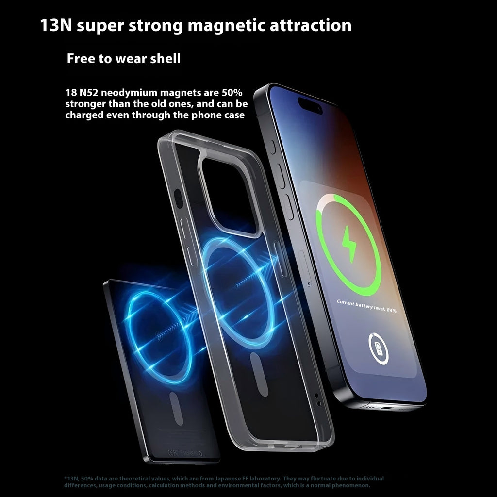 Ultradünne Magnet-Powerbank aus Aluminium