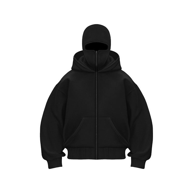 Unisex Kapuzenpullover mit Doppelreissverschluss