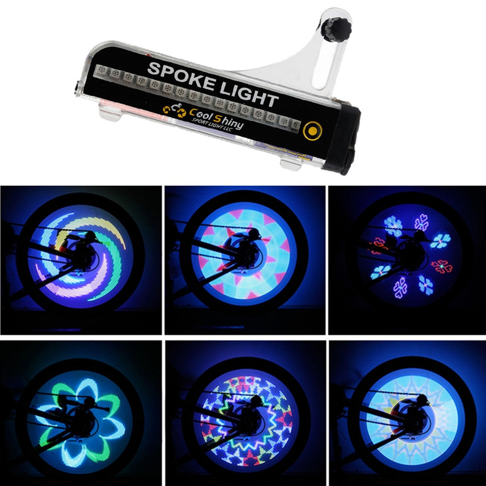 LED-Fahrradbeleuchtung für Speichen