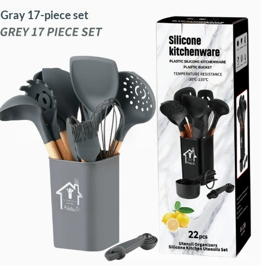 22-teiliges Küchenhelfer-Set aus Silikon – Bild 4 | LuxeStyle