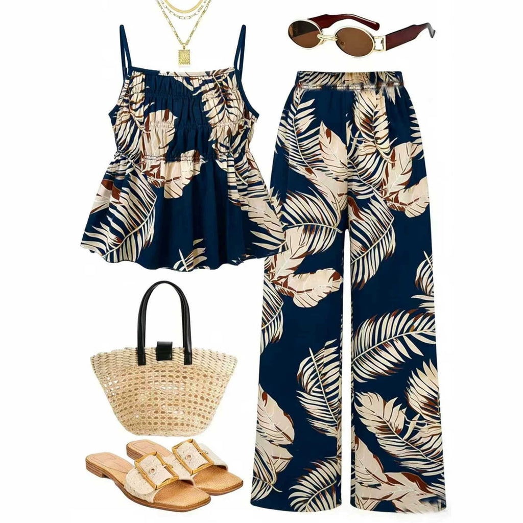 Casual-Set mit Ruché-Textur