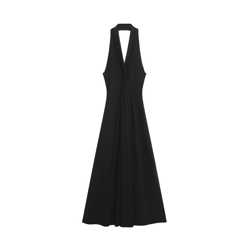 Elegantes Neckholder Bodycon Kleid mit V-Ausschnitt – Bild 1 | LuxeStyle