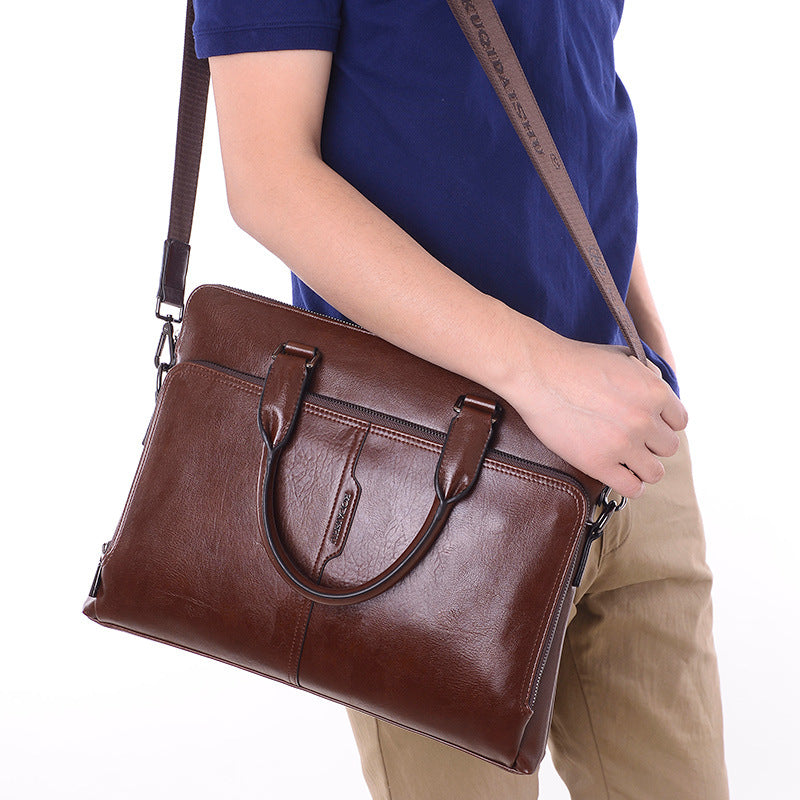 Portabler Männer-Messenger-Rucksack – Bild 3 | LuxeStyle