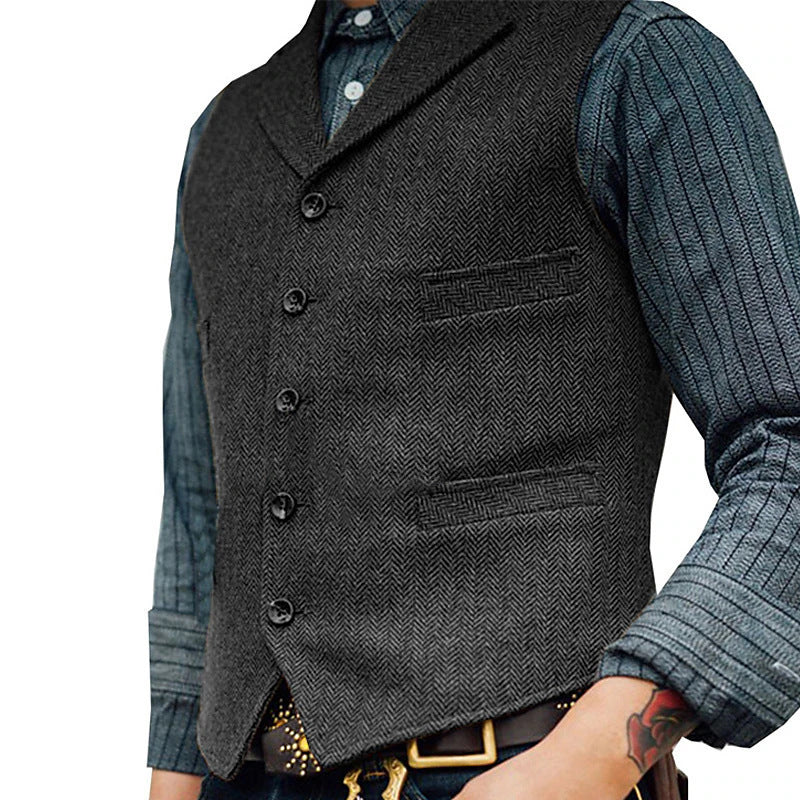 Klassische Herren Weste im koreanischen Stil – Bild 10 | LuxeStyle