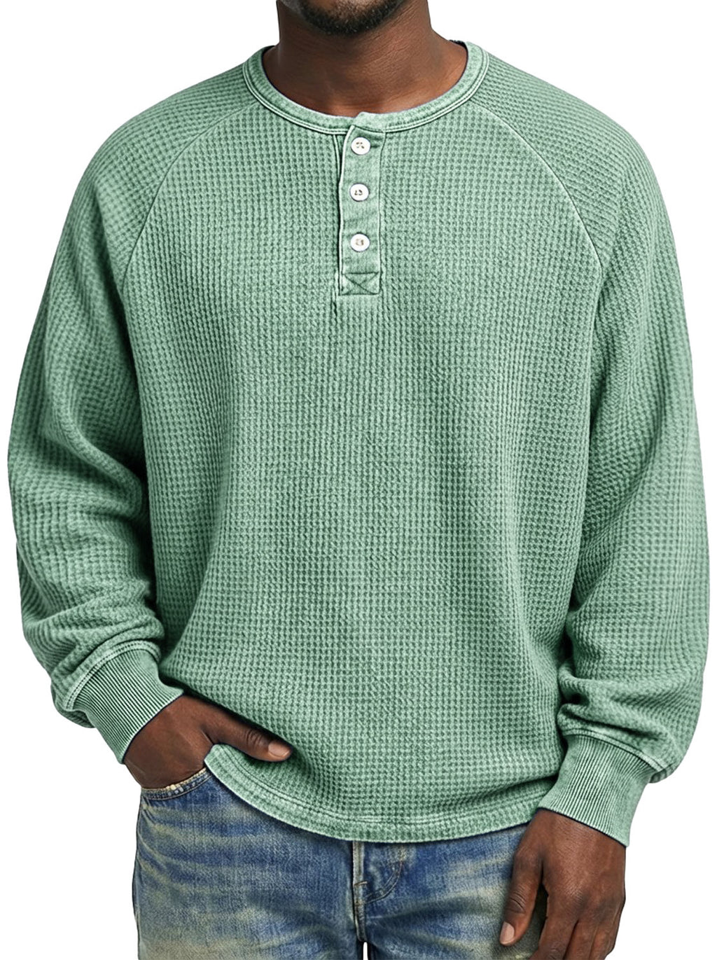 Langärmliges Herren-T-Shirt mit Print – Bild 9 | LuxeStyle
