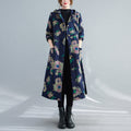 Retro Wintermantel mit Fleece-Futter