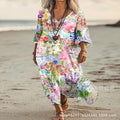 Ärmelloses Casual A-Linien Maxikleid mit 3D-Effekt – Bild 7 | LuxeStyle