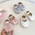 Weiche Durchatmende Baby-Schuhe mit Schleife