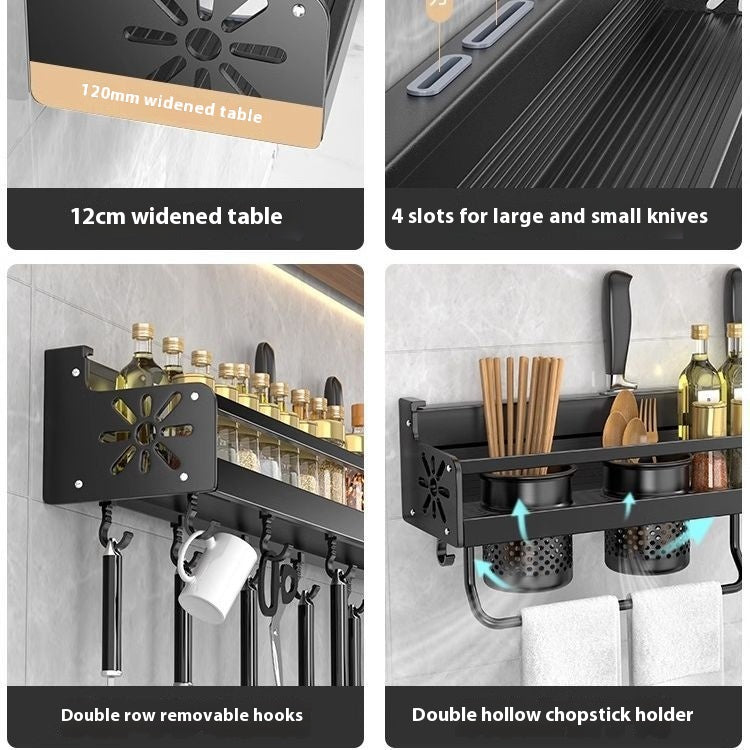 Multifunktionales Küchen-Hängeregal – Bild 2 | LuxeStyle