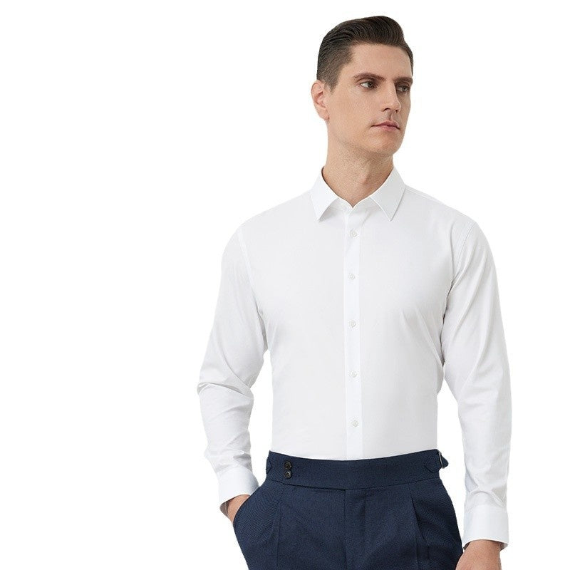 Herren Langarmhemd aus Maulbeerseide, bügelfrei – Bild 8 | LuxeStyle