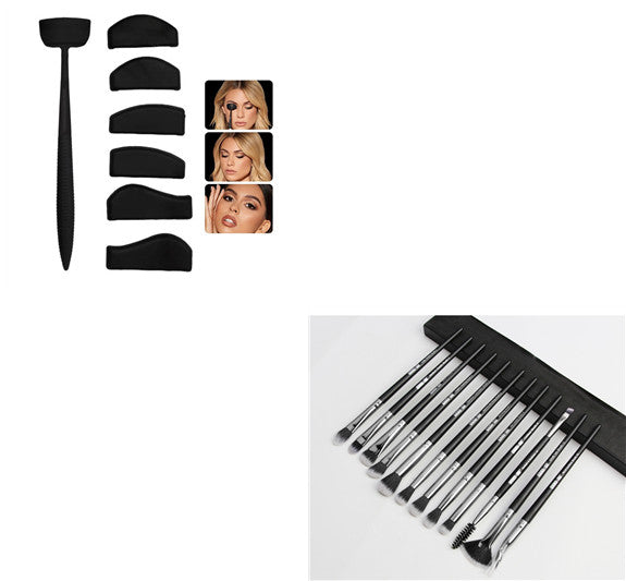 12-teiliges Lidschatten- & Eyeliner-Pinselset – Bild 4 | LuxeStyle