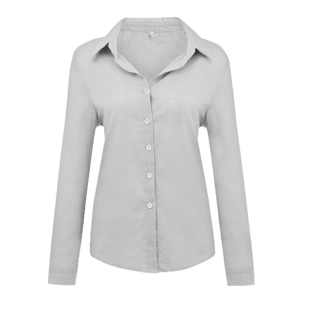 Elegantes Langarmshirt mit Knopfleiste