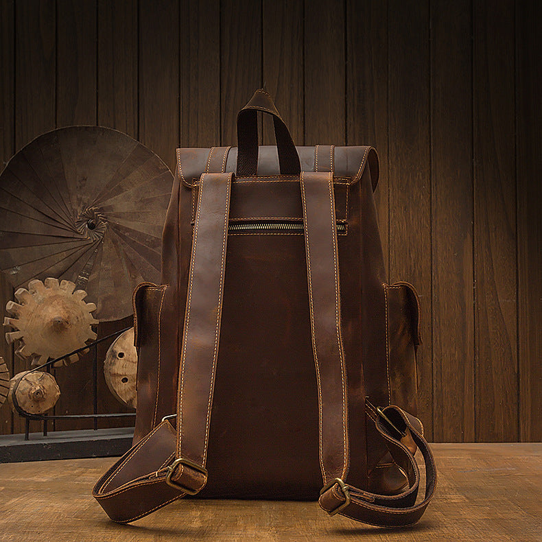 Retro Lederrucksack für Herren