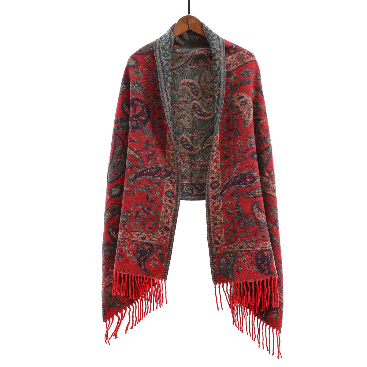 Ethnischer Schal Ankeila in Rot | LuxeStyle