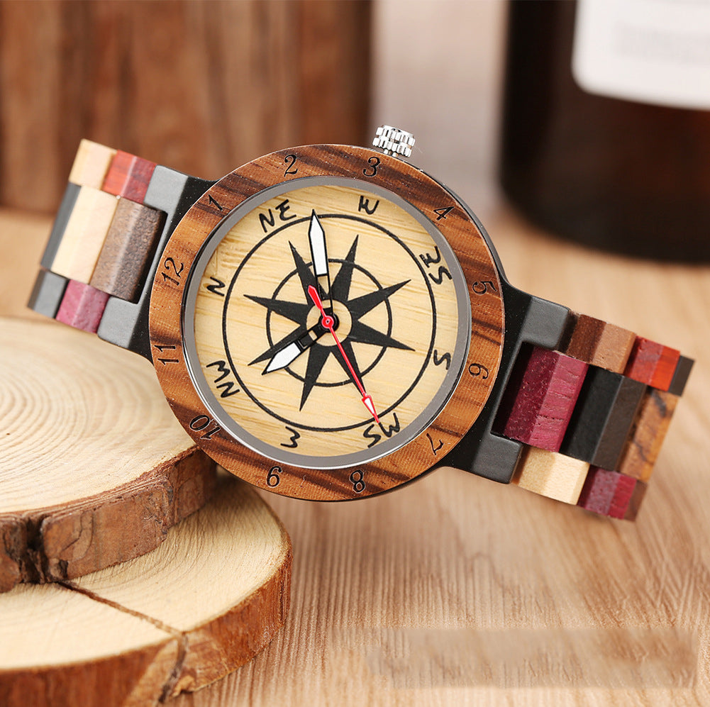 Holz-Kompass-Uhr für Paare – Bild 2 | LuxeStyle