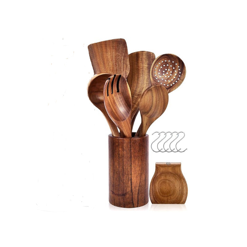 Küchenhelfer-Set Teakholz – Bild 8 | LuxeStyle