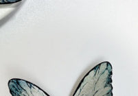 Retro Eisgrau-blau Schmetterling Haarclip – Bild 4 | LuxeStyle